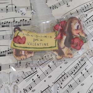 Valentine Weiner dog ornament